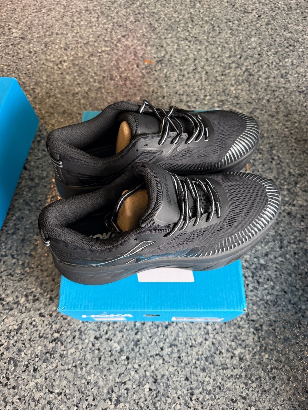 Hoka One One Men's Black Athletic Running Shoes